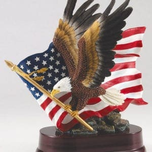 American Eagle & Flag GA201 10.5" Height