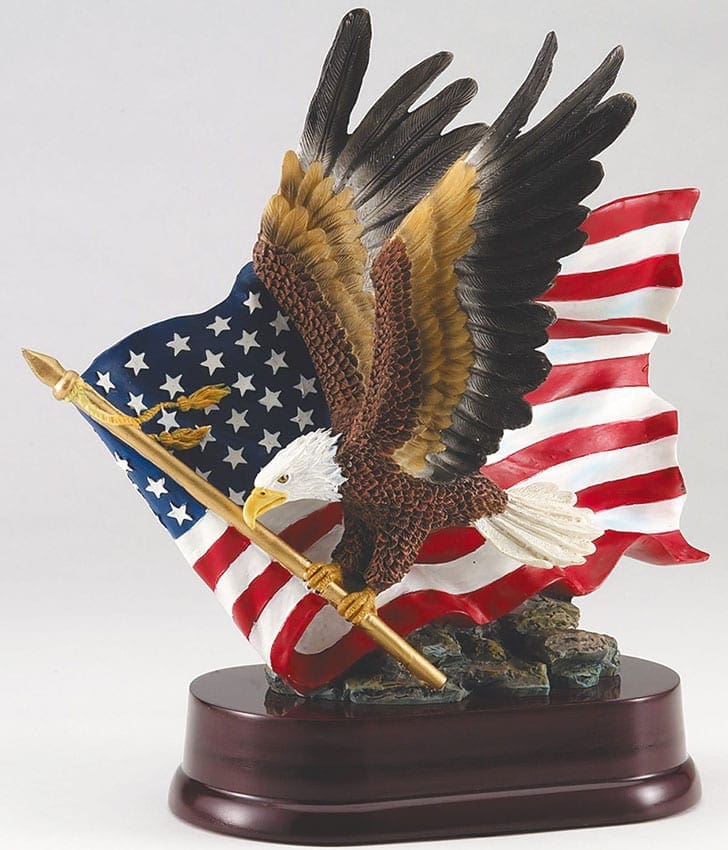 American Eagle & Flag GA201 10.5" Height
