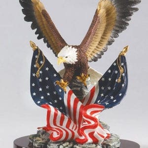 American Eagle & Flag GA202 11" Height